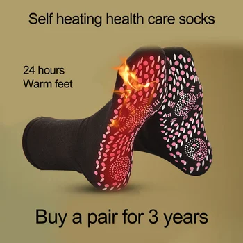 4 Páry Chudnutie Zdravotné Ponožky Shiatsu Samovoľne Sa Zahrievajúce Ponožka Muži Ženy Lyžovanie Lyžiarske, Snowboard Ponožky Anti-Slip Teplé Zariadenia