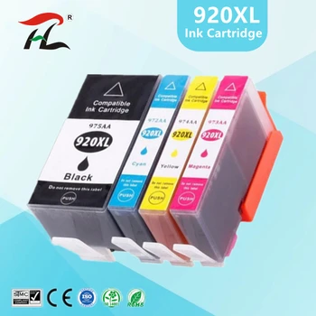 4PCS 920 kompatibilné atramentové kazety pre HP 920XL Pre HP920 Inkjetprinter 6000 6500 6500A 7000 7500 7500A tlačiareň s čipom