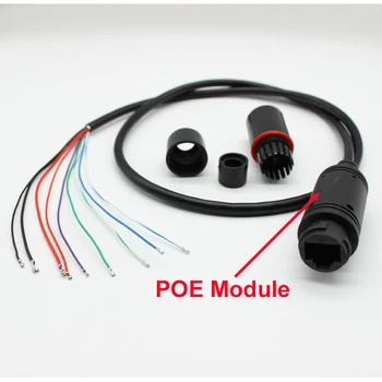 4pcs Vstavané 48V POE modul LAN Kábel odolný proti Poveternostným vplyvom CCTV IP POE Adaptér Napájania cez Ethernet pre IP kamery rady