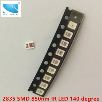 5 KS/veľa 0,5 W SMD Infračervené LED 850nm IR LED 20mil čipy 2835 Povrchovú montáž Zariadení 140 stupňový uhol Pre Bezpečnostné kamery 0