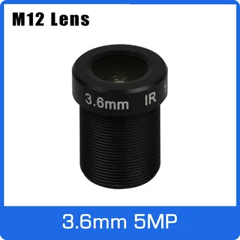 5Megapixel M12 Pevné 1/2.5 palcový 3.6 mm 110 Široký Uhol CCTV Objektív Pre HD 1080P/4MP/5MP AHD Kamery, IP Kamery Doprava Zadarmo 0