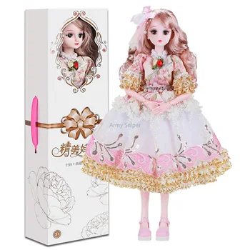60 cm Hudby Bábika Darček Box Set Dievča Hračka Princezná Jeden Nadrozmerné Látkové Hračky pre Dievčatá