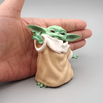 8 cm Disney Star Wars Dieťa Yoda Anime Kolekcie Bábika Hračka Master Darth PVC Akcie Obrázok Mini Model pre Deti Vianočný Darček