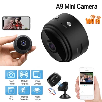 A9 Mini Kamery S Wifi Hd Kamera, Snímač Nočné Videnie Videokamera Web Video Dohľad Inteligentný Život Home Security