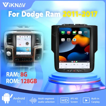 Android 11 Car Stereo Rádio Tesla Obrazovky Pre Dodge Ram 2011-2017 Multimediálne Video Prehrávač, GPS Navigáciu Carplay WIFI Vedúci Jednotky