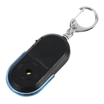 Anti-Stratil Smart Key Finder Nájsť Locator Keychain Whistle Pípnutie Ovládanie LED Baterkou Prenosné Auto Key Finder