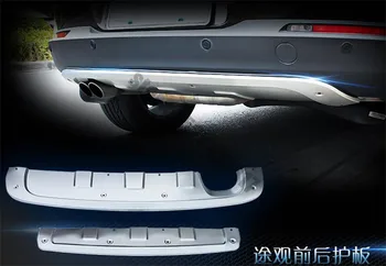 Auto styling Predné Zadný nárazník kryt trimstainless oceľový nárazník chránič non-slip sheet pre Volkswagen Tiguan 2010~2016