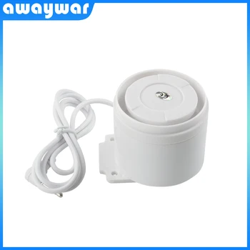 Awaywar Mini Drôtová Siréna Pre Domáce Bezpečnostný Alarm Systém 110 dB zvukový Alarm Príslušenstvo Zlodej urob si sám