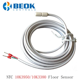 Beok NTC 10K3380/10K3950 3 Meter Termostat Vonkajšia Teplota Podlahy Senzor Sondy pre Teplé Podlahové Vykurovanie Smart Izba 0