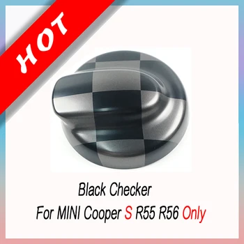 Black Checker Auto Palivovej Nádrže Spp Kryt Prípade Bývania Nálepka Pre BMW MINI Cooper S Clubman R55 R56 Auto-Styling Príslušenstvo