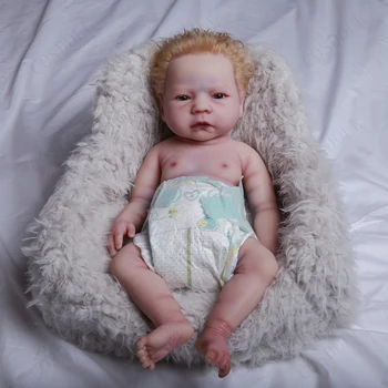 COSDOLL Silikónové Reborn Baby Doll 47 cm, 3 kg Dievča Realisticky Novorodenca Mäkké Bábiky DIY Hračka Strane Bábkové Sprevádzať Bábika odbúranie Stresu Hračka