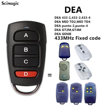 DEA Garáž Kontroly 433MHz pevná kód DEA 433-1 433-2 MIO TD2 TD4 punto-2 GT2M GT4M GENIE Dvere na Diaľkové Ovládanie 0