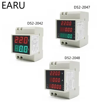 DIN-rail Multi-function Meter AC80-300V AC200-450V 100A Digitálny LED Napätie Aktívny Power Factor Energie Meter Voltmeter 0