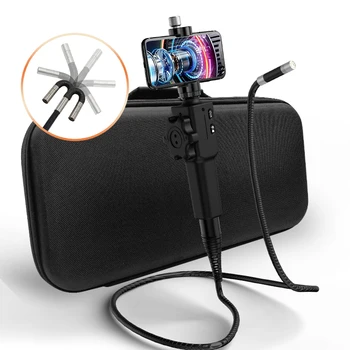 Dva-way180°definovanie Kontroly Fotoaparát 5,5 mm/8,5 mm Endoskopu Fotoaparát S 8 LED Had Fotoaparát s Cestovné puzdro, Kábel 2m