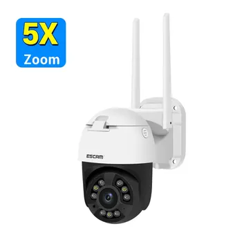 ESCAM QF558 5MP AI Humanoidný Plné Farby Nočné Videnie IP Kamera, Bezdrôtové PTZ Home Security Intercom Baby Monitor iCsee APP