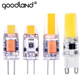 Goodland G4 G9 LED Svietidlo 3W 6W G4 LED Blub, AC 220V DC 12V Vysoký Jas Stmievanie LED Kukurica Žiarovku Vymeniť Halogénová Lampa Luster