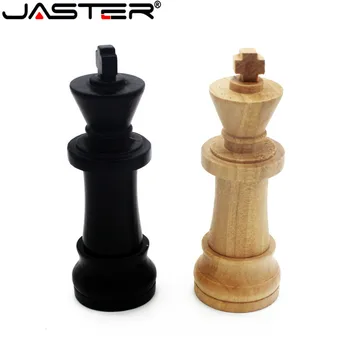 JASTER Nové drevené international chess USB flash disk kreatívny darček u diskov hra šach kl ' úč 4 GB 16 GB 32 GB, 64 GB hot veľkoobchod