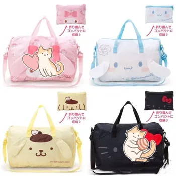 Kawaii Sanrioed Anime Kreslený seriál HelloKitty mymelody Cinnamoroll roztomilý Módne tvorivé foldtravel Houseware skladovanie taška