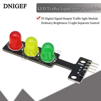 LED Prevádzky Snímača Osvetlenia, 5V Modul Digitálneho Signálu, Výstup semafor Modul Riadnym Jasu 3 Samostatné Ovládanie Svetla