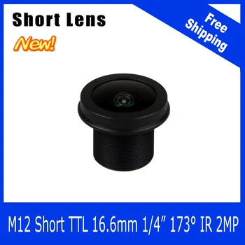 Megapixelový Objektív Pre WIFI Kamera/Auto Kamera/Peephole/Webcam/Prenosné Kamery 173 Stupeň Krátkej Dĺžky 1/4 palca 1.38 mm Doprava Zadarmo