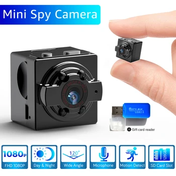 Mini Kamery, SQ8 Full HD 1080P Prenosné Opatrovateľka Kamerou na Nočné Videnie Malá Akcia Fotoaparát Malé Bezdrôtové Micro Sport Video Kamera