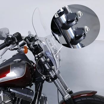 Motocykel Odnímateľný 49 mm, Sklo Svorky Pre Harley Dyna Low Rider Super Glide Fat Bob Street Bob Wide Glide 2006-2016 2015