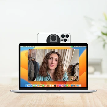 Nastaviteľné Kontinuity Fotoaparát Mount Držiak Magnetický Mobilný Telefón Krúžok Podpora Držiaka Plochy pre iOS 16.0 MacBook pre iPhone 14