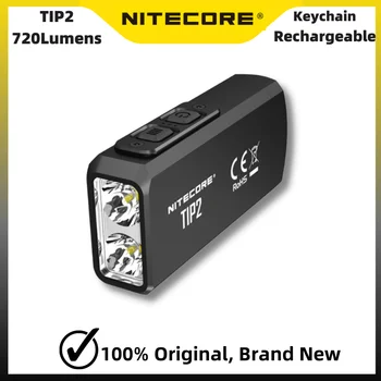 NITECORE TIP2 Nabíjateľná Keychain Svetlo Dual-Core CREE XP-G3 S3 720 Lumenov vstavanej Batérie Prenosné výchovy k DEMOKRATICKÉMU občianstvu, Baterka