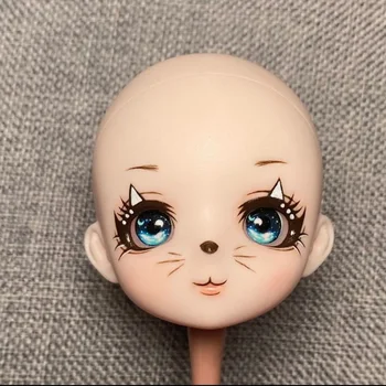 Nové 1/6 Bjd Anime Bábika Hlavu Doplnky, Ručne maľované make-up Hlavu 28 cm Baby Doll Dievčatá Zdobiť Hračky