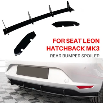 Nárazník Na SEAT LEON HATCHBACK MK3 Zadný Spojler Nárazníka Pery Difúzor Príslušenstvo ochranný Kryt Výbava 2013 2014 2015 2016