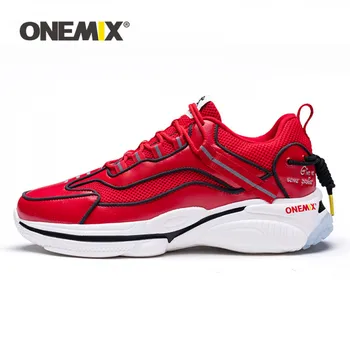 ONEMIX jasné zásob Reflexné Šport Vonkajšie Bežné Platformu Obuv Vychádzkové Tenisky muži ženy