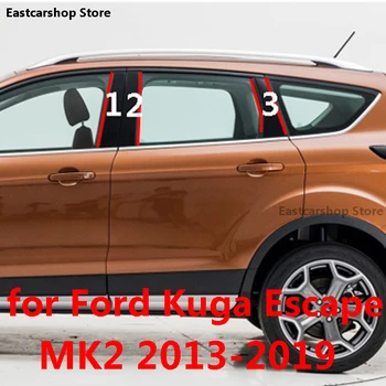 Pre Ford Kuga Uniknúť Mk2 2019 2018 2017 Dvere Auta Strednej Okno Strednom Stĺpci Výbava Dekorácie Pásy PC B C Pilier 2013 2015 2016