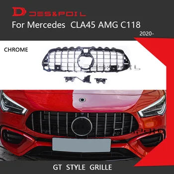Pre rok 2020, Mercedes CLA45 AMG Triedy GT Gril W118 C118 Auto Predné Vertikálne Panamerica Chladiča AMG Len Auto Racing Styling