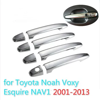 Pre Toyota Noah Toyota Voxy Esoure Nav1 2001 - 2013 Chrome Dvere Auta Rukoväť Kryt Výbava Nastaviť Príslušenstvo Nálepky Auto Styling