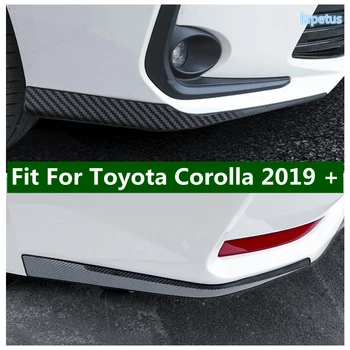 Predné & Zadné Nárazníka Chránič Rohu Lišty Výbava Nerezovej Ocele Pre Toyota Corolla 2019 - 2022 Exteriéru Prerobit Príslušenstvo