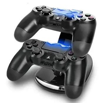 Rýchlo Nabíjačka Dock Kábel USB Dual USB Nabíjací Stojan pre PlayStation 4 PS4 Radič Hry Príslušenstvo