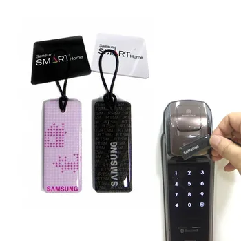 Samsung Odtlačkov prstov Dverí Zamky NFC RF Nálepky Elektronické Keychain 13.56 MHz IC Karty Smart Tagy Keyfobs RFID Riadenie Prístupu