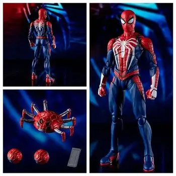 SHF Avengers Spider-Man Upgrade Obleku PS4 Hry Edition SpiderMan PVC Akcie Obrázok Zberateľskú Model Bábika Darček 15 cm