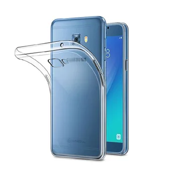 Transparentné Silica Gel TPU pre Samsung Galaxy C5 C5000 C5Pro Pro C5010 SX GalaxyC5Pro Telefón Prípade Mäkké Jasné, Ultratenké Zadný Kryt