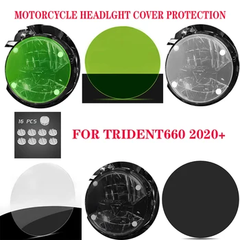 Trident660 Motocykel Svetlometu Mriežka Kryt Kryt Chránič Vedúci Svetlo Obrazovky Štít Objektív Ochrana ForTrident 660 2020-2023