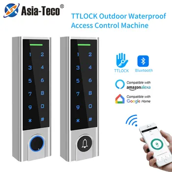 TTLock App IP66 Nepremokavé Bluetooth Smart Access Controller Prístupový kód RFID 13.56 MHz Dvierka pre Kartu Otvárač Panel pre Systém uzamykania Dverí