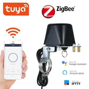 Tuya ZigBee Smart Bezdrôtové Ovládanie Plynu, Vody Ventil Smart Home Automation regulačný Ventil pre Plyn Pracovať s Alexa,Asistent Google