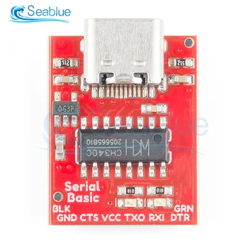 TYPEC USB TTL Sériový Port CH340C Modul S 2 Indikátor Svetla Na Palube