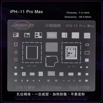 Vysoká Kvalita BGA Reballing Šablóny Šablóny pre IPhone 6 6 7 8 X XS XR XS MAX 11 Pro Max Doske IC Čip Reballing Blany