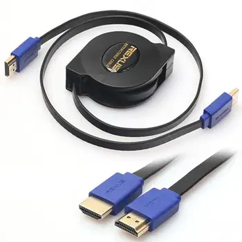 Zaťahovacie Vysokej Rýchlosti kompatibilný s HDMI Kábel Samec Samec na HDMI-kompatibilného Digitálneho Fotoaparátu, počítača Tablet PC