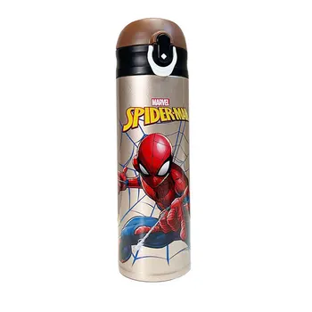 Disney Karikatúry Nerezové Termosky Pohár Chlapec Letného Pohára Kapitán Spiderman Fľaša na Vodu Vonkajšie Cestovné Prenosné Pohár 480ML 1