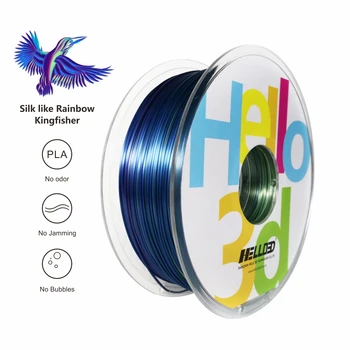 1.75 mm Hodváb Rainbow CHKO 3D Tlačiarne Vlákna 500g/1 kg Vlákna Hodvábny Lesk 3D Tlač Materiálov Lesklé Kovové Vlákna 2