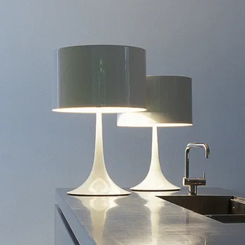 Postmoderných Stolná Lampa Dizajnér Hliníkový Stôl Svietidlá Pre Obývacia Izba, Spálňa Štúdia Dekorácie Svetla Nordic Domov E27, Nočné Lampy 2