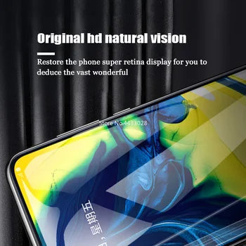 9D Úplné Pokrytie Tvrdeného Skla pre Samsung Galaxy A720 A7 A520 A5 A320 A3 2017 A6, A8, A9 Plus 2018 Screen Protector Ochranná Fólia 3