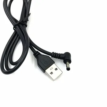 Zadajte Male USB Obrátiť na JEDNOSMERNÝ prúd Samec Konektor Jack Adaptér 90 Stupňov Muž 3,5 mm x 1.35 mm Power Converter Kábel, Kábel USB na 3,5*1.35 3
